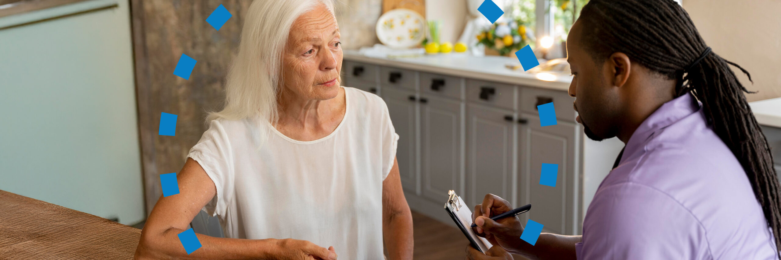 caregiver with a senior