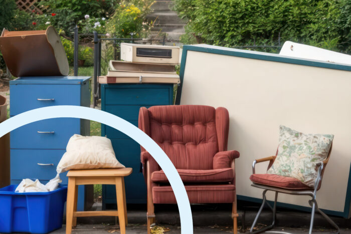 excessive furniture outside